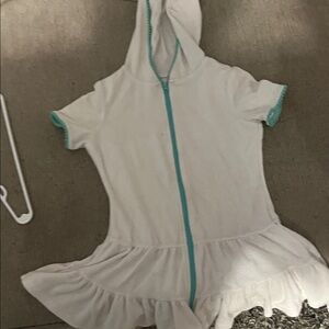 Cat & Jack White and Teal Kids One Piece